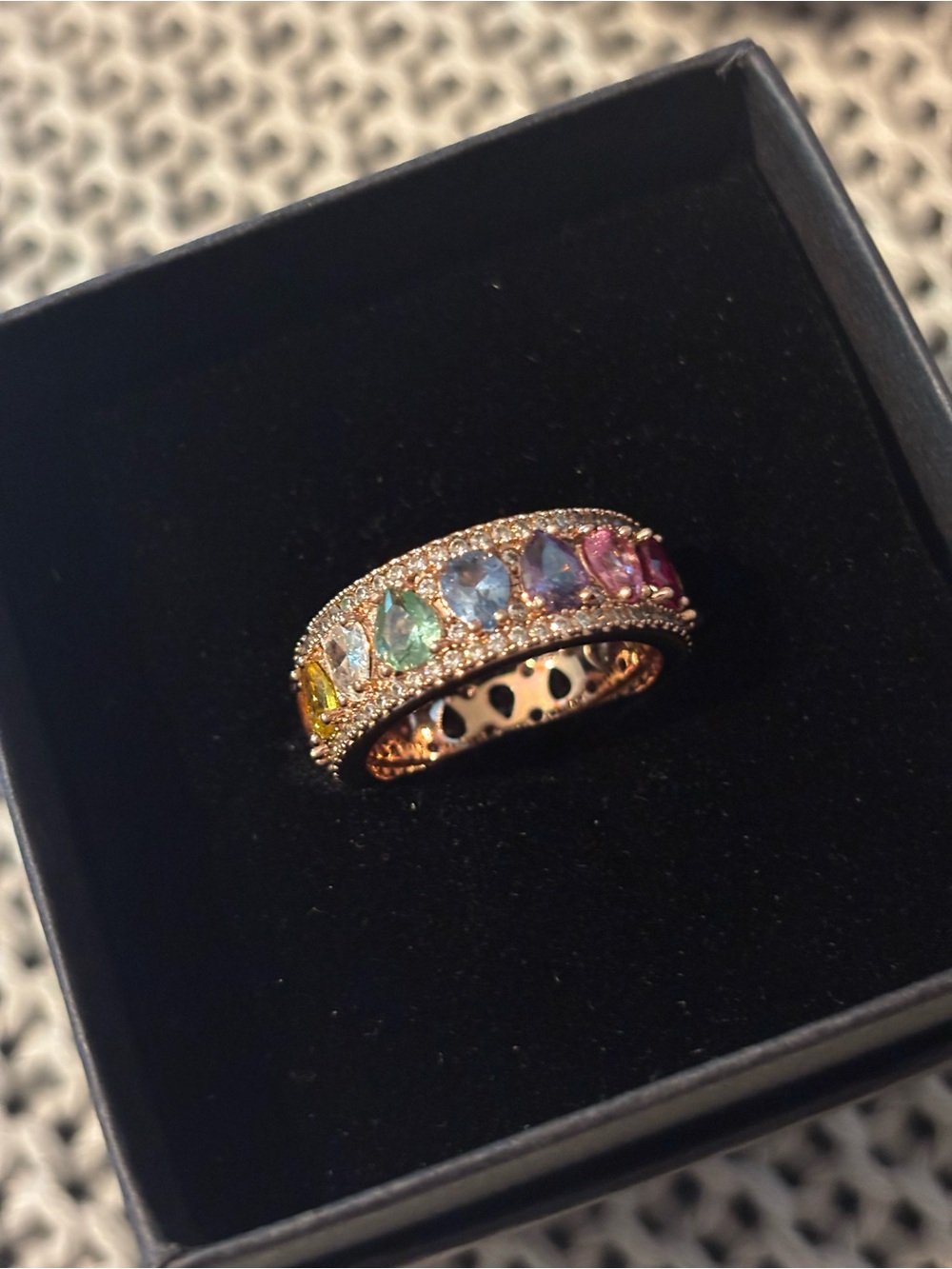 Rose Gold Multicolored gemstones Bp Mental Health Collection.